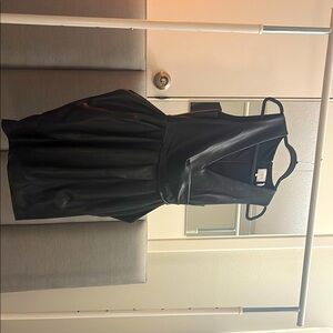 Black Halter Fit and Flare Cocktail Dress